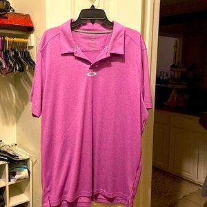 Mens Oakley short sleeve collared polo